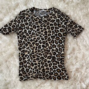 Leopard Print Women's Top by BLDWN